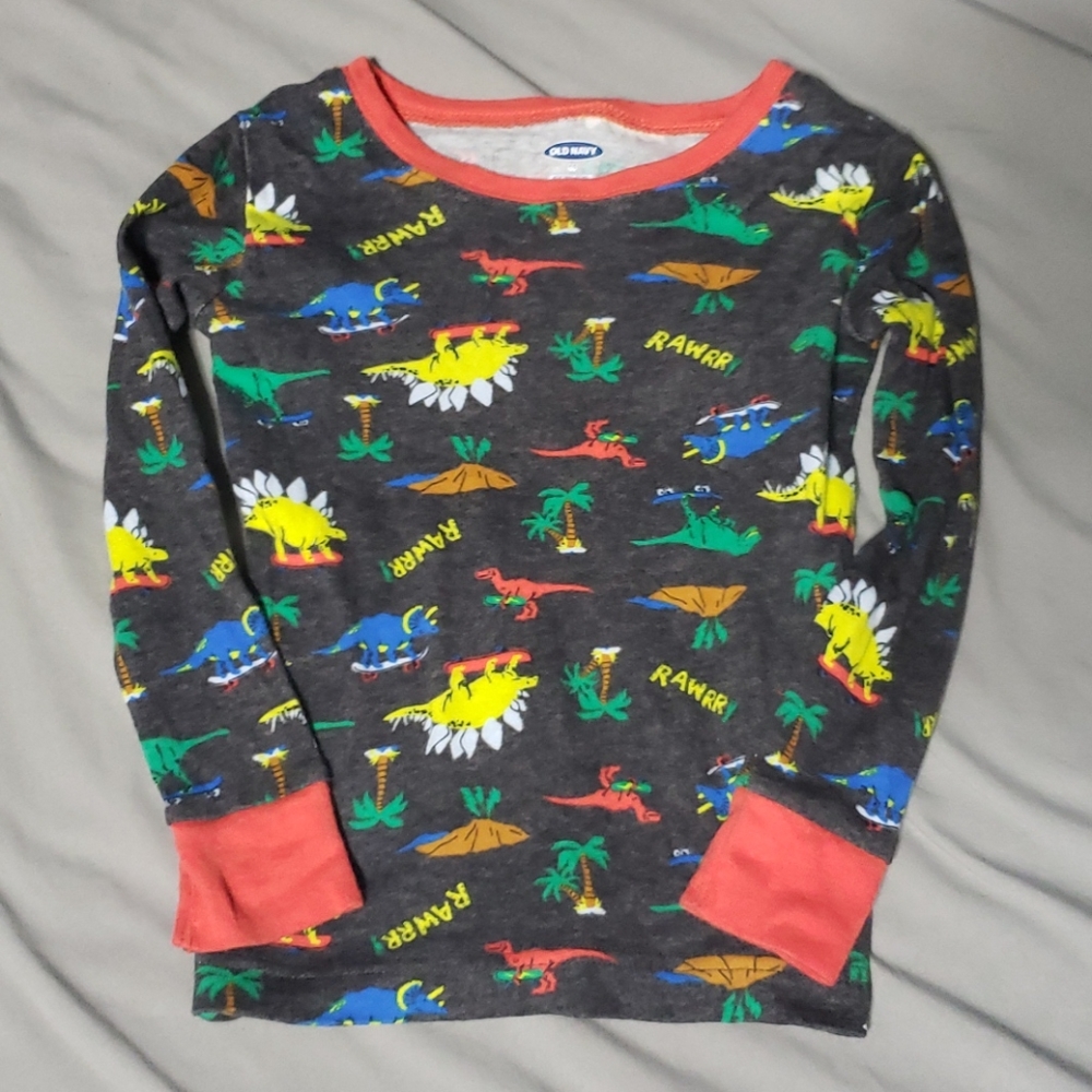 Boys Pajama Long Sleeve Top and Bottom